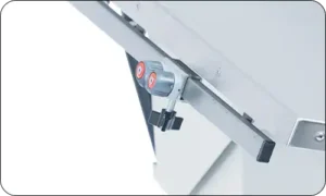 Adjustable Cam Cleats on Olympic Precision Surgical Table